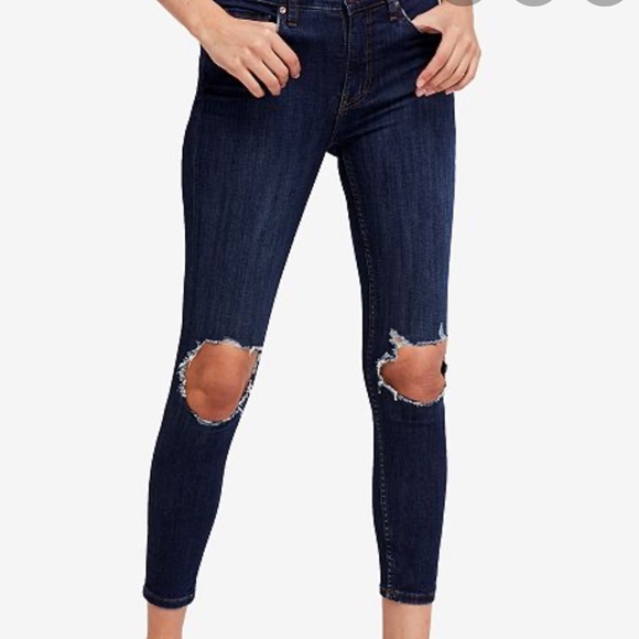Free People Denim - Free People Ripped Knee Denim